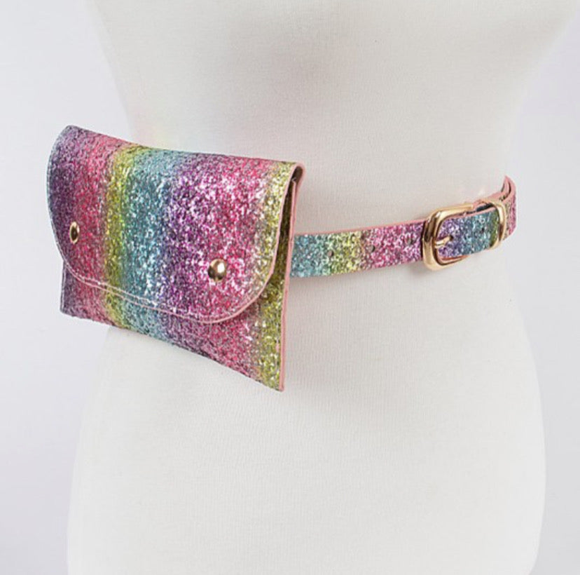 Rainbow Pouch Waist Belt